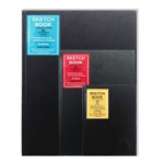 Cartridge Binding Black Cover Sketch Book 40 Pages 80 Sheets In Sizes A3 | A4 | A5 Process Book
