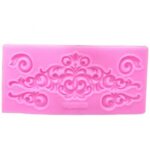 Decorative Baroque Border Silicone Mold (Bail Mould) – Floral Scroll Design for Resin & Craft Art