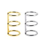 3-Ring Metal Binder Ring for Book Mould – Golden & Silver Color
