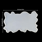 Irregular Rectangle Silicone Tray Mold – 15 x 9.5 Inches | Resin Art Mould for DIY Crafts