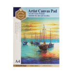 Keep Smiling Canvas Pad – 10 Sheets | A4 Size | 280gsm Artist Canvas Paper