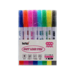 Leto Outline Metallic Markers – 08 Colors Set