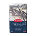 Derwent Tinted Charcoal Pencils - 12 Piece Professional Set