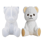 Teddy Bear Silicone Mold – 3D Bear Candle & Resin Casting Mould | Flexible DIY Craft Mold