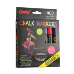 Cooky Chalk Markers Set – Water-Based, Non-Toxic, Wet Erase Markers for Glass & Boards (3 Colors)