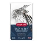 Derwent Graphic 9B-H Soft Graphite Pencils - Set of 12