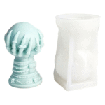 Magician Hand | Skull |Candle Silicone Mold | Handmade Crystal Ball | Ghost Mold – 3D Artistic Candle & Resin Casting Mould
