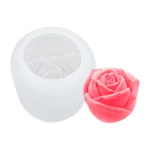 3D Large Rose Flower Silicone Mold – Realistic Floral Resin Casting Candle  Mould