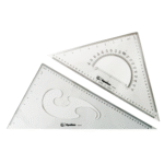 Epsilon Professional Drafting Set – Set Square & Protractor Triangle Combo | 30cm, 40cm, 45cm Options