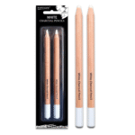Worison White Charcoal Pencil Set - 2 Piece