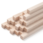 Premium Square Balsa Wood Sticks - 39" Length (4mm & 6mm)