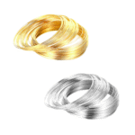 Professional Memory Wire for Jewelry Making – 100gramPack (Golden or Silver Finish)