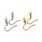 Premium Earring Fish Hooks for Jewelry Making – 10g Pack (Golden or Silver Finish)