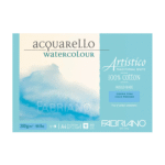 Fabriano Artistico Traditional White Watercolor Pad – 100% Cotton, Cold Pressed, 200gsm
