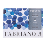 Fabriano 5 Watercolor Pad – 50% Cotton, Rough (Torchon), 300gsm (12x16 inches)