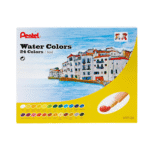 Pentel Water Colors Tube Set - 12 & 24 Colors Available - Professional Art Paint