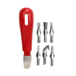 Professional Lino Cutter Set with 6 Interchangeable Blades – Essential Print Making Tool