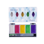 Superior Metallic Watercolor Set - 5 Gemstone Colors with Water Brush Pen